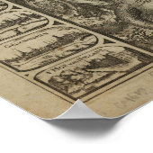 オランダの地図1609 – クレース・ジャンシュ・ヴィッシェ ポスター (角)