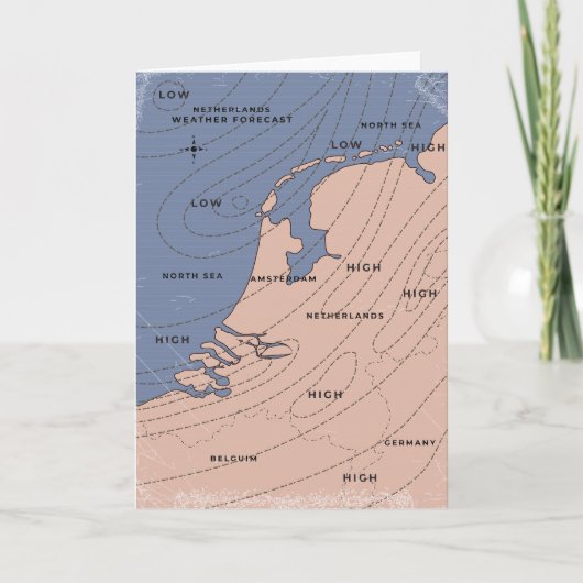 オランダの天気予報 招待状 (正面)