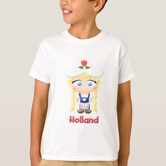 オランダの女の子 Tシャツ (正面)