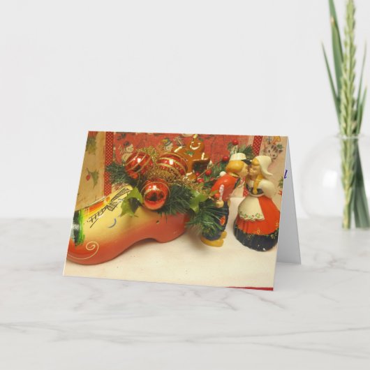 オランダの嬉しいクリスマスの応援。カード シーズンカード (正面)