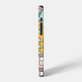 オランダの家 ハンドドローンパターン iPhoneケース (左側面)