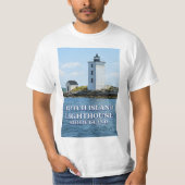 オランダの島の灯台、ロードアイランドのTシャツ Tシャツ (正面)
