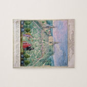 オランダの庭1650年(w/c紙で) ジグソーパズル (横)