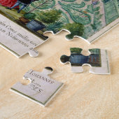 オランダの庭1650年(w/c紙で) ジグソーパズル (側面)