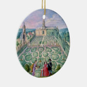 オランダの庭1650年(w/c紙で) セラミックオーナメント (右)