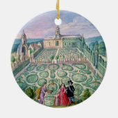 オランダの庭1650年(w/c紙で) セラミックオーナメント (裏面)