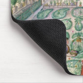 オランダの庭1650年(w/c紙で) マウスパッド (コーナー)