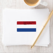 オランダの旗が付いているカスタムなラベル ラベル (インサイチュ)