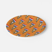 オランダの旗とのSinterklaas ペーパープレート (アングル)