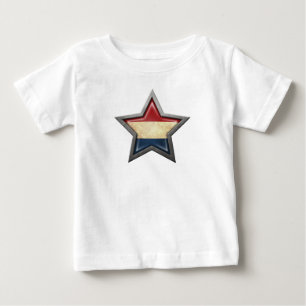 オランダの旗の星 ベビーTシャツ
