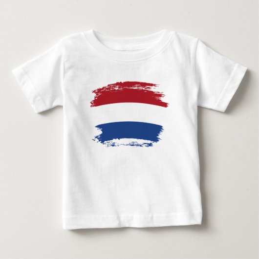 オランダの旗 ベビーTシャツ (正面)