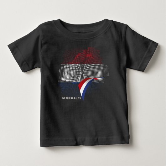 オランダの旗 ベビーTシャツ (正面)