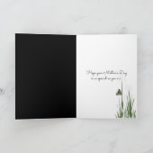 オランダの木製の靴とかすみ草 母の日 カード (内部)