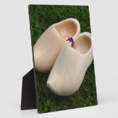 オランダの木製下駄 フォトプラーク (側面)