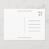 オランダの水彩絵葉書のチューリップフィールド インビテーションポストカード (裏面)