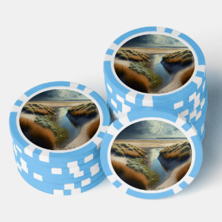 オランダの海岸砂丘 ポーカーチップ