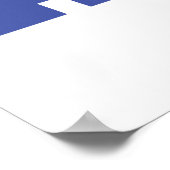 オランダの漫画の地図 ポスター (角)