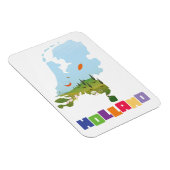 オランダの漫画の地図 マグネット (右側)