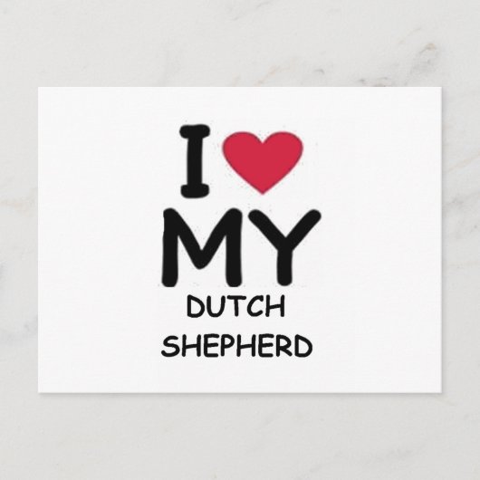 オランダの羊飼い愛 ポストカード (正面)