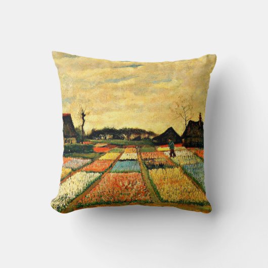 オランダの花壇ファン・ゴッホ絵画 クッション (正面)