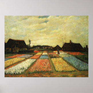 オランダの花壇 ポスター