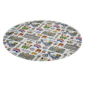 オランダの落書きパターン カッティングボード (角)