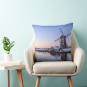 オランダの装飾用クッションの日の出の間の風車 クッション (椅子)