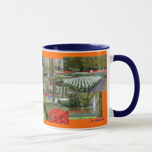オランダの記念品のマグ(Keukenhof Gardens/15 oz。) マグカップ (右)
