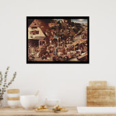 オランダの諺 – 1559 ポスター (キッチン)