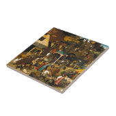 オランダの諺Pieter Bruegel the Elder タイル (側面)