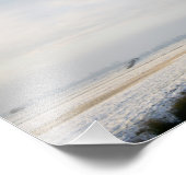 オランダの雪と風車のある冬の風景 フォトプリント            (角)