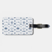 オランダの青いタイル ラゲッジタグ (裏面横)