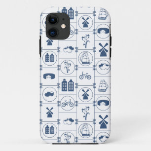 オランダの青いタイル iPhone 11 ケース