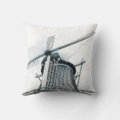 オランダの風車の枕 クッション (裏面)