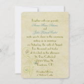 オランダの風車の結婚式招待状 招待状 (裏面)