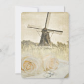 オランダの風車の結婚式招待状 招待状 (正面)