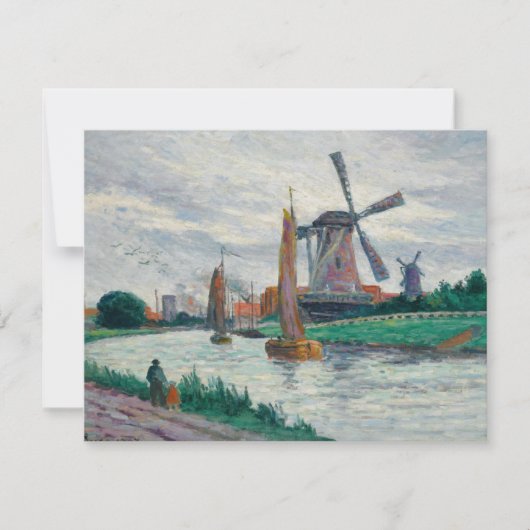 オランダの風車(オランダ) カード (正面)