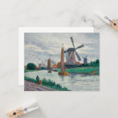 オランダの風車(オランダ) カード (正面/裏面インサイチュ)