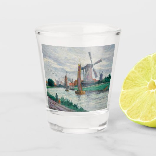 オランダの風車(オランダ) ショットグラス (正面)