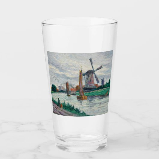 オランダの風車(オランダ) タンブラーグラス (正面)