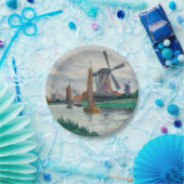 オランダの風車(オランダ) ペーパープレート (パーティー)