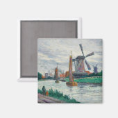 オランダの風車(オランダ) マグネット (正面/裏面)