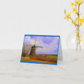 オランダの風車 カード (黄色い花)