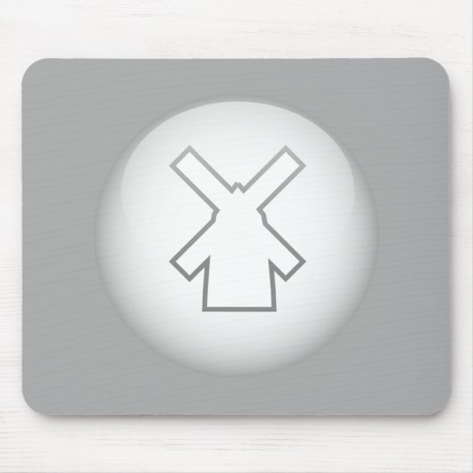 オランダの風車 マウスパッド (正面)