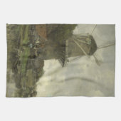 オランダの風車、ヤコブMaris キッチンタオル (横)