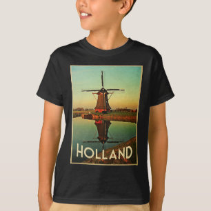 オランダの風車 Tシャツ