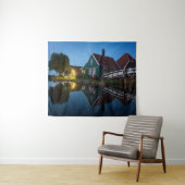 オランダの黄昏時のチーズファームハウス タペストリー (インサイチュ(横))