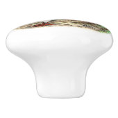 オランダのCapuchine古いハト セラミックノブ (側面)