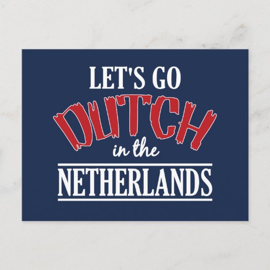オランダはがき、カスタマイズ可能 ポストカード (正面)