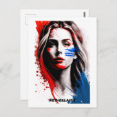 オランダはがき – ポートレート – 女性の世界 ポストカード (正面/裏面)